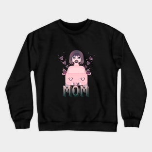 cute animal love mom Crewneck Sweatshirt